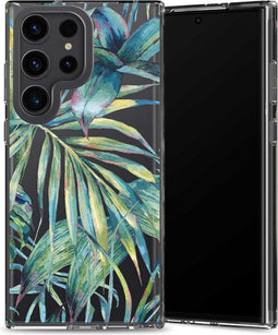 Samsung Galaxy S23 Ultra Hoesje - Selencia Zarya Fashion Extra Beschermende Backcover - groen
