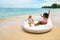 Intex Canopy Island - Opzetzwembad 199 x 150 cm - Afneembaar zonnescherm - Wit/Bruin