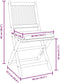vidaXL - Vouwtuinstoelen - met - Witte - Kussen - 2 - stuks - van - Massief - Acaciahout