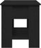 vidaXL - Zwarte - Eikenhouten - Salontafel - - - 101x49x52 - cm - Gemaakt - van - Geënginieerd - Hout