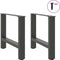 vidaXL - Salontafelpoten - 2 - st - 50x(42-43) - cm - staal - antracietkleurig