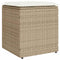 vidaXL - Tuinkrukken - met - kussens - 2 - st - 40x40x43 - cm - poly - rattan - beige