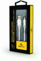 Gembird CC-USB2B-AMMBM-1M-BW2 - USB 2.0 Kabel - 1 m - Wit Zilver