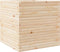 vidaXL - Plantenbak - 70x70x68,5 - cm - massief - grenenhout
