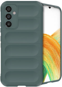 imoshion Hoesje - Geschikt voor Samsung Galaxy A34 (5G) - EasyGrip Backcover - Donkergroen
