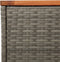 Tuinbijzettafels 2 St 55X34X37 Cm Poly Rattan En Hout Grijs