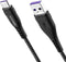 MOJOGEAR USB-C naar USB-A Kabel - Snelladen tot 4A - 1,5 meter - Zwart