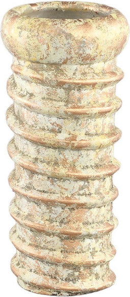 PTMD Zero Cream Cement Pot Swirl Screw Round High S