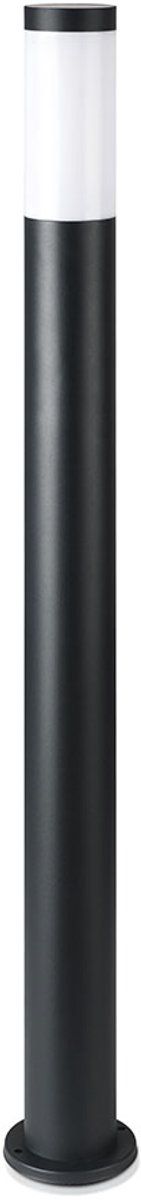 Lightexpert Dally XL - LED Sokkellamp - E27 Fitting - IP44 - 110cm - Zwart