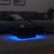 vidaXL - Salontafel - met - LED-verlichting - Zwart - Eiken - 85x55x31 - cm