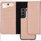 Selencia Hoesje Geschikt voor Samsung Galaxy S21 Hoesje Met Pasjeshouder - Selencia Eny Uitneembare Vegan Lederen Clutch - Roze