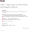 Club 3D - USB 3.2 Gen1 Type-A Hub - 3 Poorten met Gigabit Ethernet - Zwart