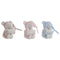 Knuffel Home ESPRIT Blauw Beige Roze Polyester 20 x 10 x 15 cm (3 Stuks)
