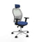 Piqueras y Crespo 2D086N2 - Bureaustoel - Verstelbare hoofdsteun - Marineblauw
