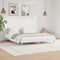vidaXL - Bedframe - bewerkt - hout - wit - 150x200 - cm