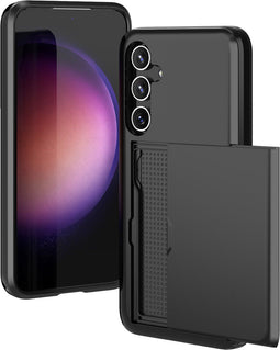 imoshion Hoesje Geschikt voor Samsung Galaxy S23 FE Hoesje - Ruimte voor 2 pasjes - imoshion Backcover met pasjeshouder - Zwart