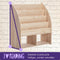 WonderMind Kinderboekenkast - Gecertificeerd 100% Massief Hout - B90 x H95 x D35 cm - Montessori - Kinderkamerkast