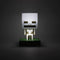 Minecraft - Skeleton Icon Lamp - Tafellamp - Nachtlamp - 10 cm