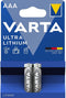 Varta AAA Micro - Lithium Batterijen - 8x krachtiger - (2 stuks)
