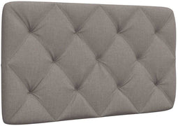 vidaXL - Hoofdbordkussen - 90 - cm - stof - taupe