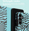 imoshion Hoesje Geschikt voor Samsung Galaxy S24 Hoesje Met Pasjeshouder - imoshion Design Bookcase smartphone - Meerkleurig / Black Blue Stripes