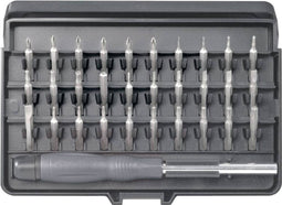 TOOLCRAFT 820935 Bitset 31-delig Plat, Kruiskop Phillips, Kruiskop Pozidriv, Inbus, T-profiel