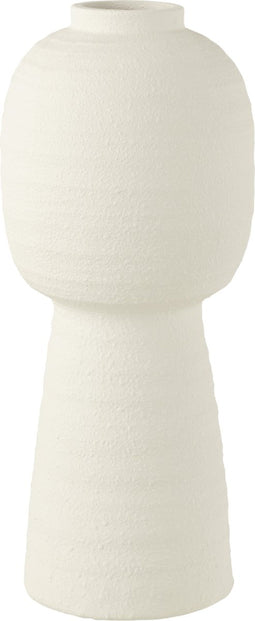 J-Line vaas Lantaarn - keramiek - wit - large - 50 cm hoog