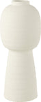 J-Line vaas Lantaarn - keramiek - wit - large - 50 cm hoog