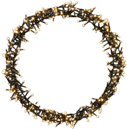 Ceruzo Kerstring - Decoratiering met Verlichting - 300 LED - Ø38 cm - Warm Wit - 8 Lichtfuncties