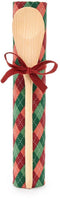 Theedoek met pollepel cadeau set - kerst - nuvole di stoffa Wit winter