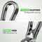 Travelhawk Karabijnhaak Sleutelhanger - Aluminium - Roestbestendig - Zilver (3 stuks)