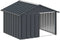 vidaXL Hondenhok - 116,5x103x81,5 cm - Gegalvaniseerd staal - Antraciet