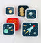 Back to school set - Drinkfles / 4 Snackdozen / Lunchbox - Ruimte - A Little lovely company
