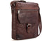 Leren A5 Crossbodytas met tabletvak - Nebraska - Donkerbruin