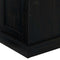 vidaXL - Dressoir - HALDEN - schuifdeur - zwart - 80x40x80 - cm - massief - hout - grijs