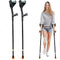SafeLife® Loopkrukken - Elleboogkrukken Set - Verstelbaar - Zwart Aluminium (2 stuks)