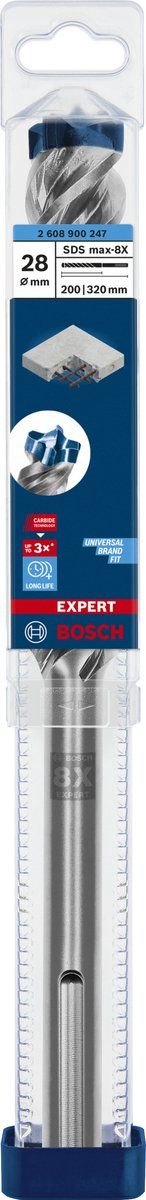 Bosch Expert SDS Max-8X - Hamerboor - 4 snijkanten - Langdurige prestaties