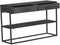 StarFurn Sidetable New York Mangohout Zwart 2 Lades