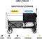 Mr. Fold XXL Bolderkar - opvouwbaar - 400L - 300KG - all-terrain wielen - zwart
