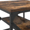 vidaXL - Salontafel - met - Opbergrek - - - Rookeiken, - 51x50x40 - cm, - Gemaakt - uit - Samengesteld - Hout