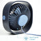 USB Tafelventilator - USB Ventilator - Mini Ventilator - Compact - 3 Windstanden - Blauw