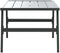 vidaXL - Tuintafeltje - 90x45x35 - cm - gepoedercoat - staal - zwart