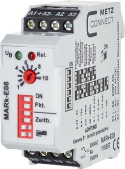 Metz Connect 110657 MARk-E08 Tijdrelais Multifunctioneel 230 V/AC 1 stuk(s) 1x wisselcontact