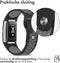 iMoshion Bandje Geschikt voor Fitbit Charge 2 - iMoshion Siliconen sport band ronde drukknoop zonder pinnetje - Zwart