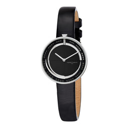 Pierre Cardin Marais CMA.0000 Horloge - Leer - Zwart - Ø 32 mm