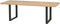 Interlaken Eetkamertafel 240x100 met houten rand en U-poot
