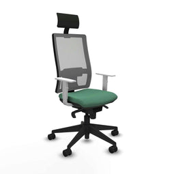 Bureaustoel met hoofdsteun Piqueras y Crespo 4B066N1 Smaragdgroen