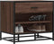 vidaXL - Schoenenbank - 60x40x53,5 - cm - bewerkt - hout - en - metaal - bruin - eiken