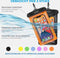 Earkings Drybag - Waterdichte telefoonhoesjes - Onderwater hoesje voor alle telefoons - Zwart & Oranje (2 stuks)