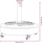 vidaXL - Parasolvoet - met - wielen - voor - stok - van - Ø38 - / - 48 - mm - 27 - kg - rond